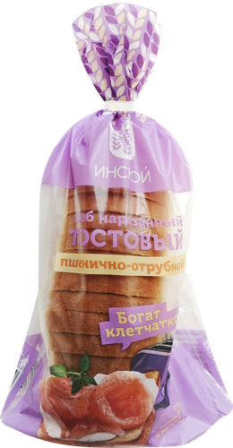 

Хлеб ХК ИНСКОЙ Тостовый отрубной, 400г