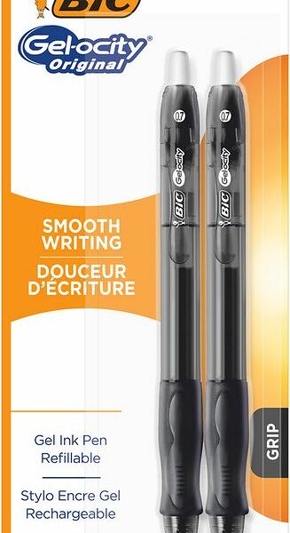 Набор гелевых ручек Bic Gel-ocity Original 0,7 мм черные, 2 шт