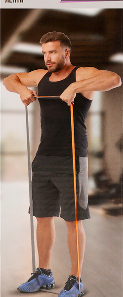 Лента силовая ACTIWELL 208х4,5х0,45см, нагрузка 40–45кг, Арт. IR97660B-4,5