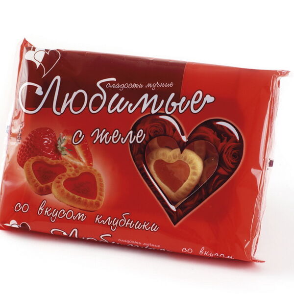 Сладости мучные Любимые с желе со вк клубн 400г