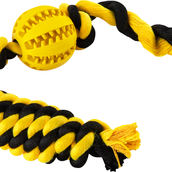 Игрушка для питомцев DOUYEZ Мячик на веревке, 40см