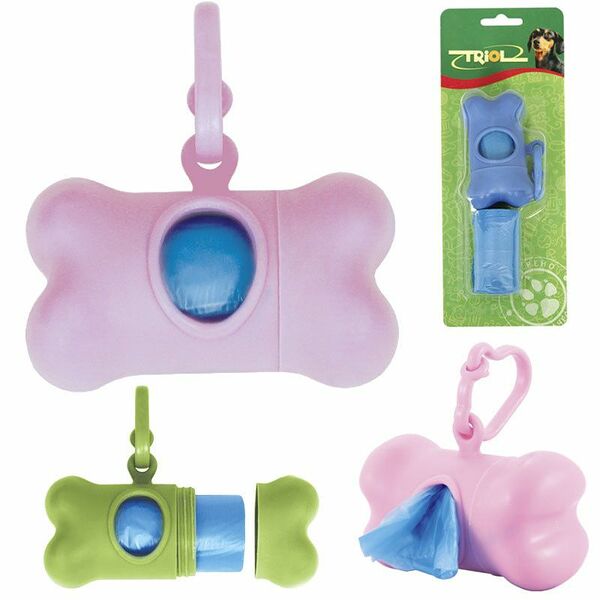 Контейнер + 2 рулона гигиенических пакетов Triol 15 пакетов в рулоне цвет в ассортименте 1 шт