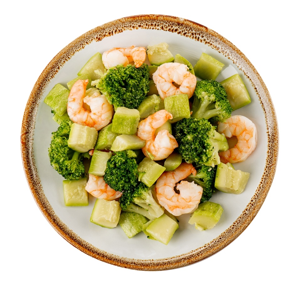 

Овощи бланшированные с креветками От бренд-шефа АВ Россия вес