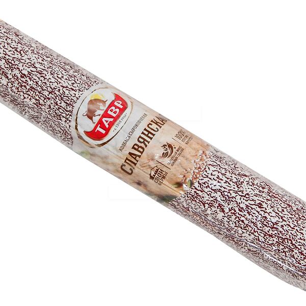 Колбаса Тавр Славянская сырокопченая вес