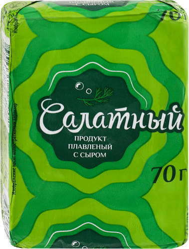 Продукт плавленый с сыром Салатный 40%, с змж, 70г