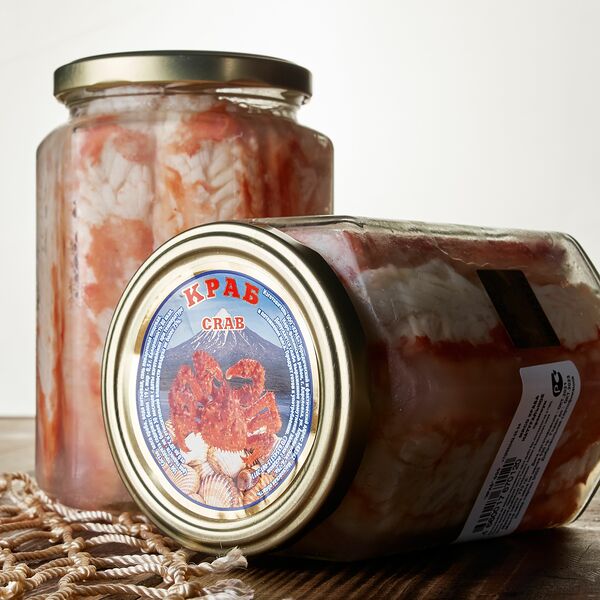 Мясо краба в банке 1-ая фаланга Premium, 720мл