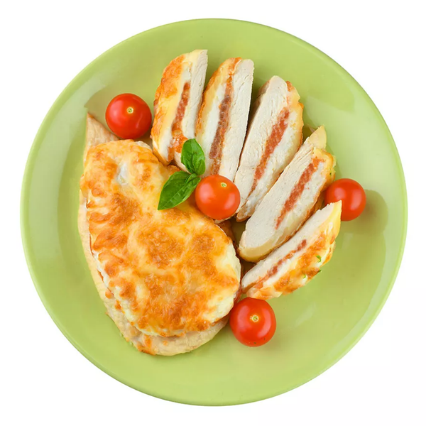 Готовое блюдо Филе куриное запеченое с помидорами под сырной корочкой