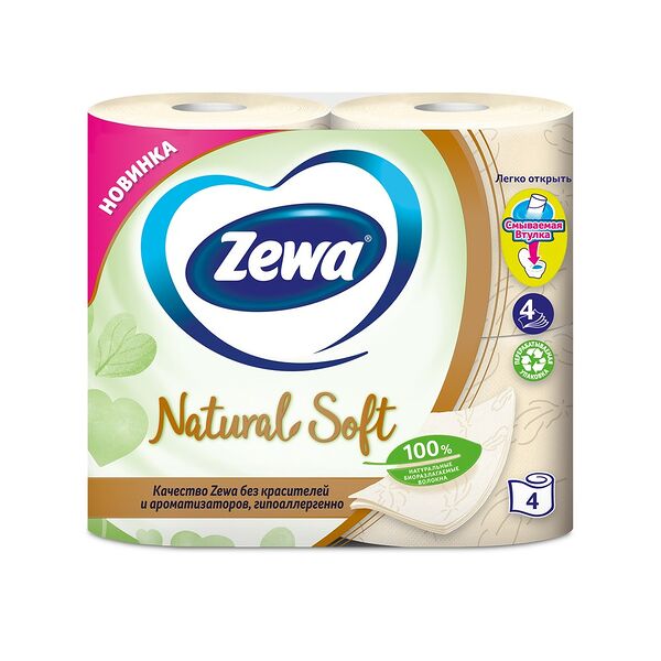 ТБ Зева Нейчерал Софт 4сл 4 рул