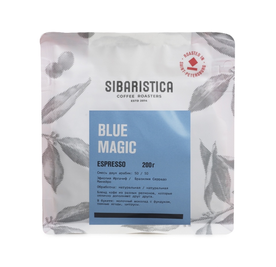 

Кофе в зернах Sibaristica Blue Magic Эспрессо 200 г