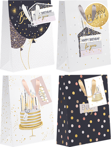 Пакет подарочный Party люкс 18х22.7х10 см в ассортименте 1 шт.