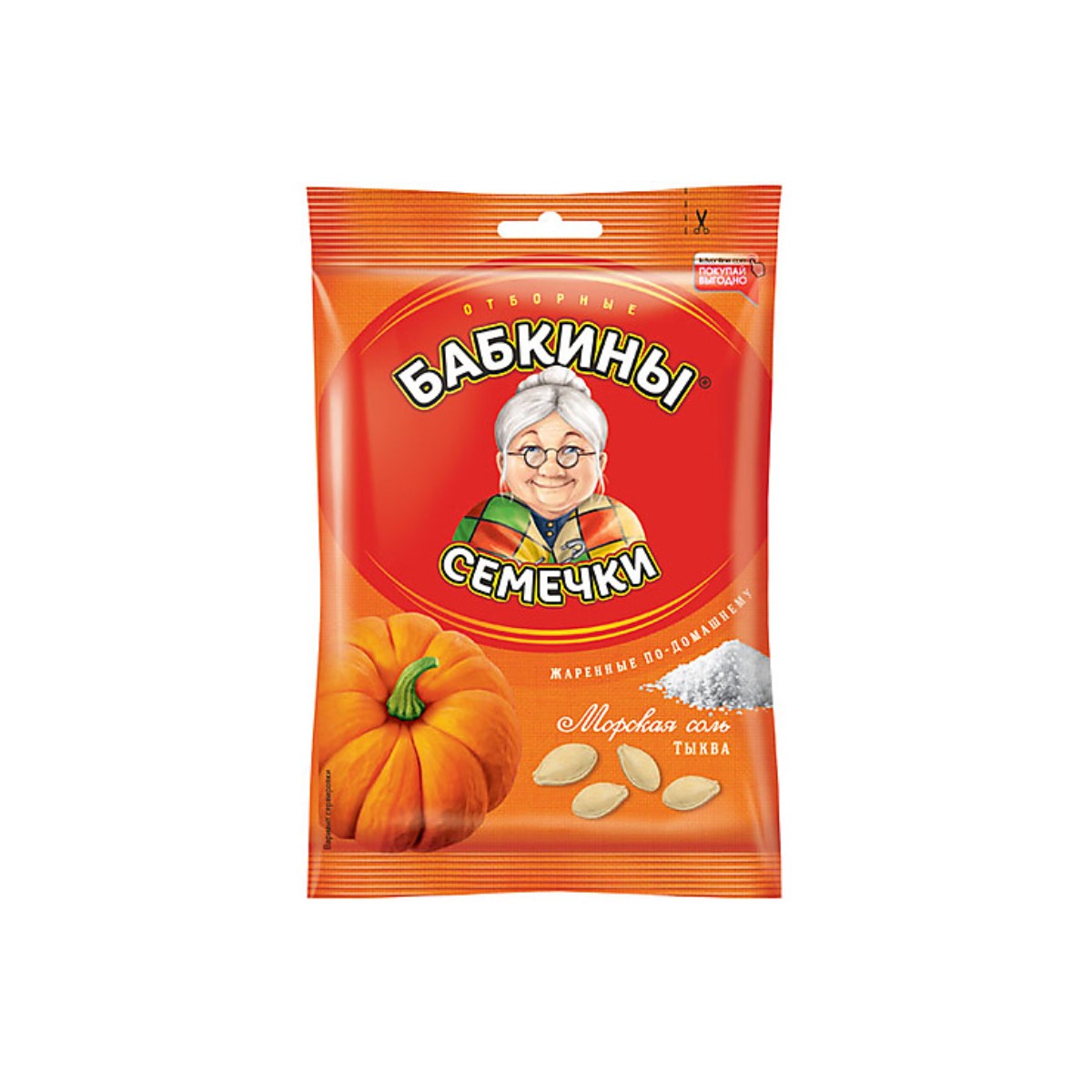 

Семечки тыквенные Бабкины Семечки жареные соленые 150 г