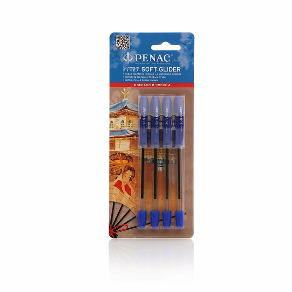 Ручки шариковые 4шт ТМ Penac (Пенак)