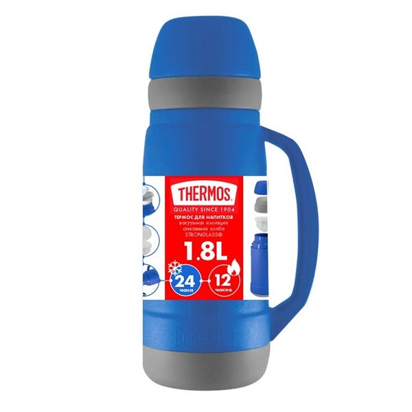 Термос THERMOS 36-1800 BL 1,8л, стеклянная колба, Арт. 195050