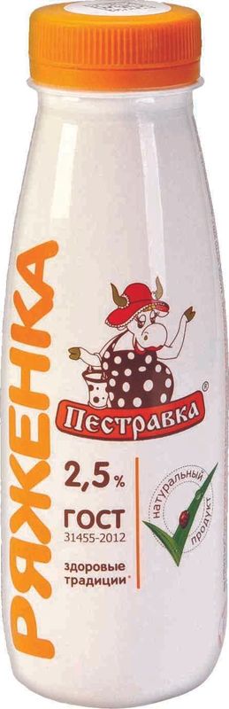 

Ряженка Пестравка 2.5% 270 г