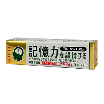 Жевательная резинка Lotte Gum 9 пластин (для укрепления памяти) 26.1 г, Япония