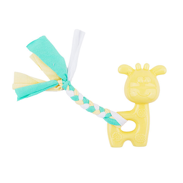 Игрушка для собак Олень с веревочным хвостом 9 см