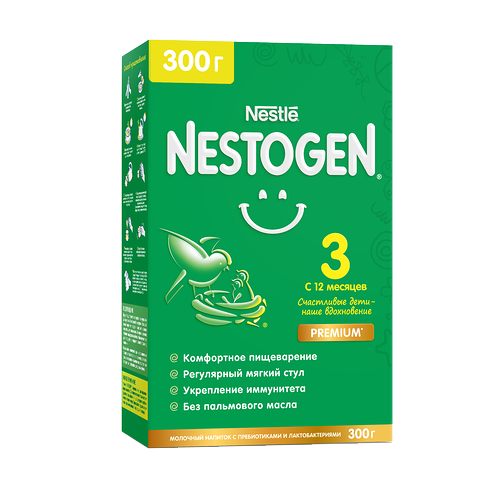 Nestle смесь Nestogen 3 молочная для детей с 12 месяцев 300 г