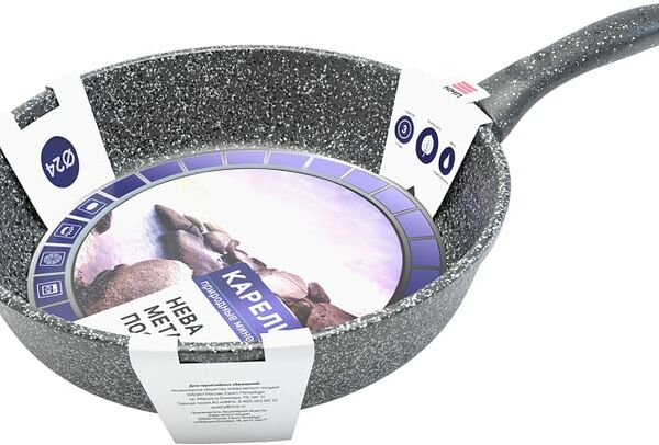 Сковорода НМП Карелия Природные минералы литая 24см