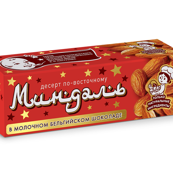 Десерт миндальный в молочном бельгийском шоколаде