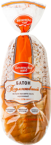 

Батон Хлеб Подмосковный нарезанный