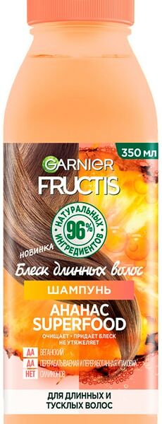 Шампунь для волос Garnier Fructis Ананас Superfood 350мл
