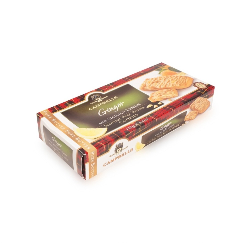 

Печенье песочное Campbells Pure Butter с лимоном и имбирем 125 г