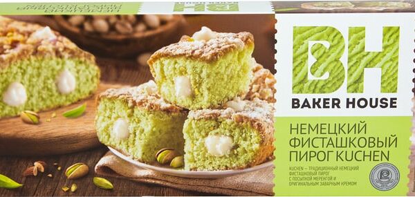 Пирог Baker House Kuchen Немецкий фисташковый 350г