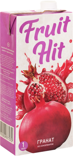 

Напиток Fruit Hit Гранатовый сокосодержащий 1 л