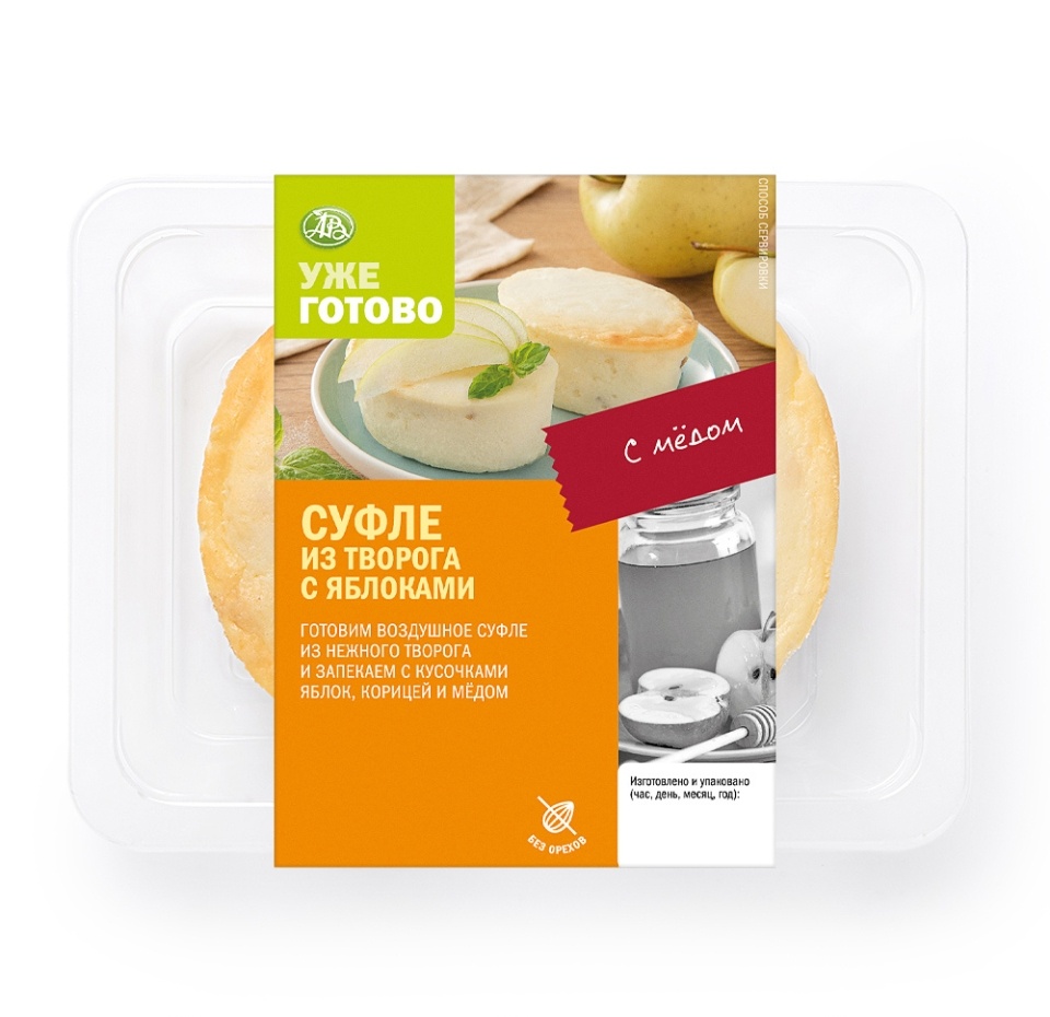 

Суфле из творога с яблоками Уже Готово 180 г