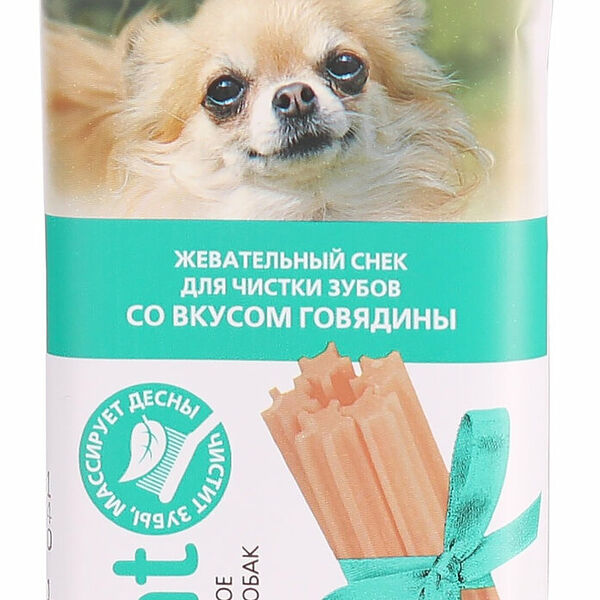 Жевательный снек для собак мелких пород Titbit Biff Dent для чистки зубов со вкусом говядины 35 г