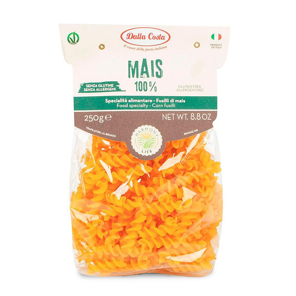 Макаронные изделия Фузилли из кукурузной муки (без глютена) Dalla Costa №10 Wellness Life Style