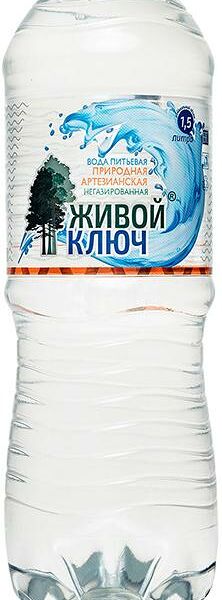 Вода Живой ключ питьевая природная негазированная