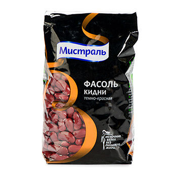 Фасоль красная Мистраль Кидни тёмно-красная 450г