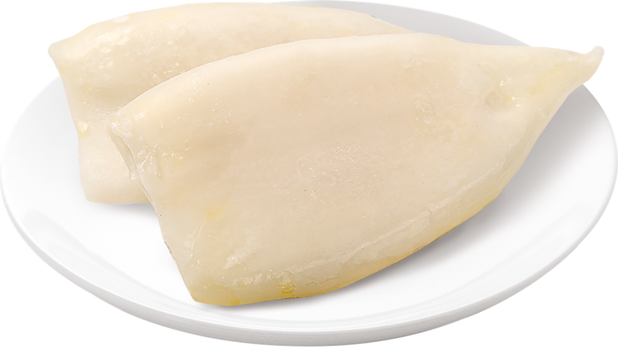 

Кальмар тушка очищенная Лента Fresh из замороженного сырья вес