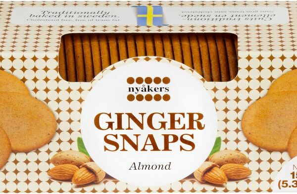 Печенье Nyakers Имбирное Миндальное 150г