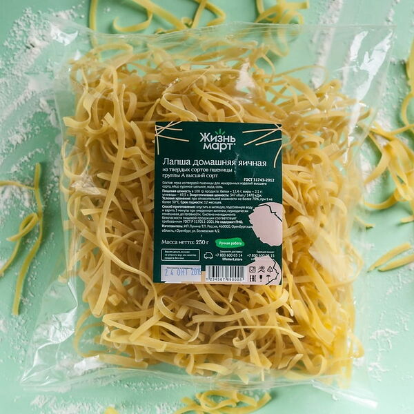 Лапша домашняя яичная