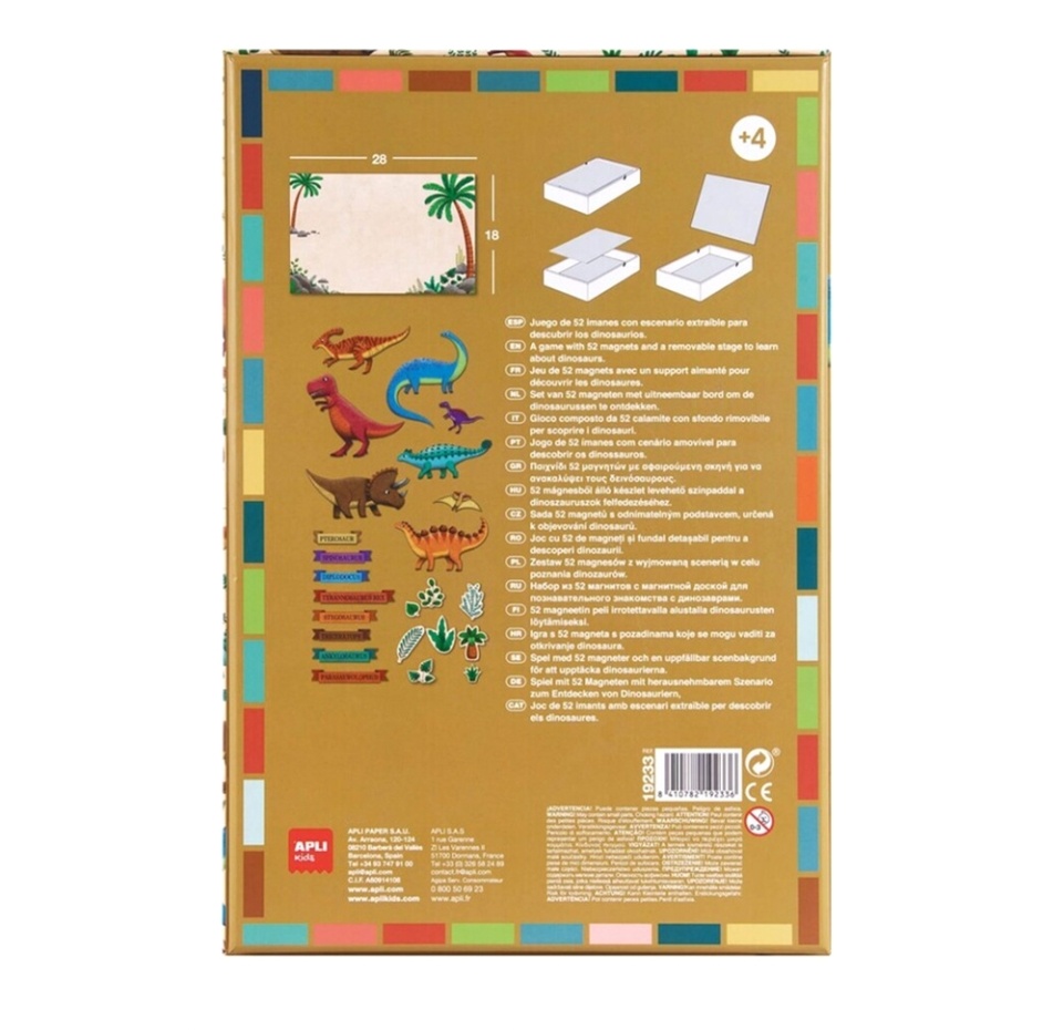 

Игра магнитная «Динозавры» 4+, Apli Kids
