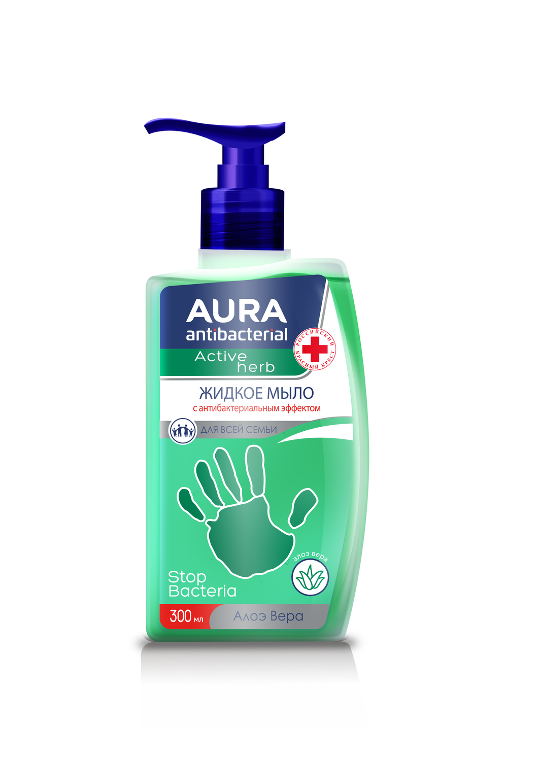 

Мыло жидкое Aura антибактериальное, ультразащита, Алоэ, 300 мл