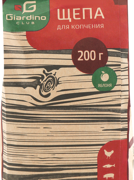 Щепа для копчения GIARDINO CLUB Яблоня, Арт. 69632