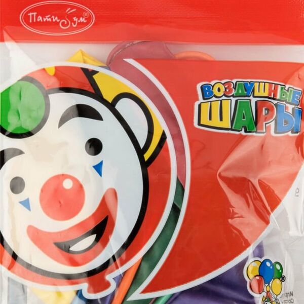 Воздушные шары Патибум ассорти металлик 30 см, 10 шт.