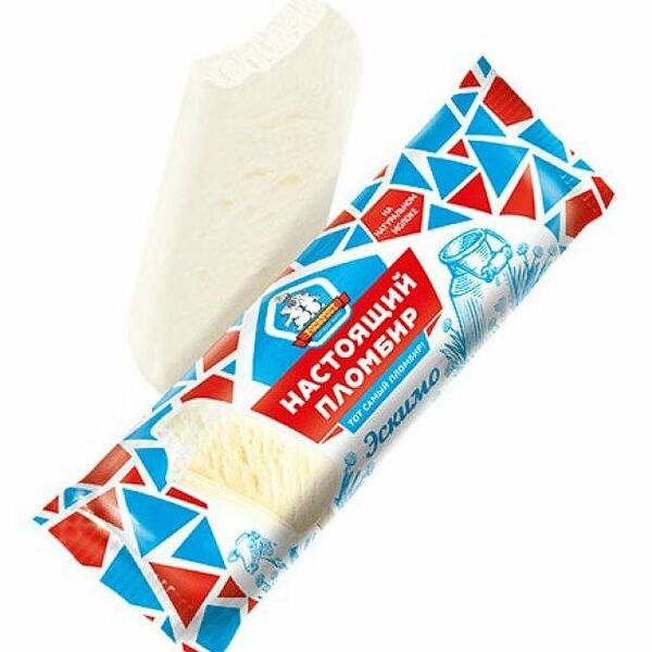 Мороженое сливочное Настоящий Пломбир ванильное БЗМЖ