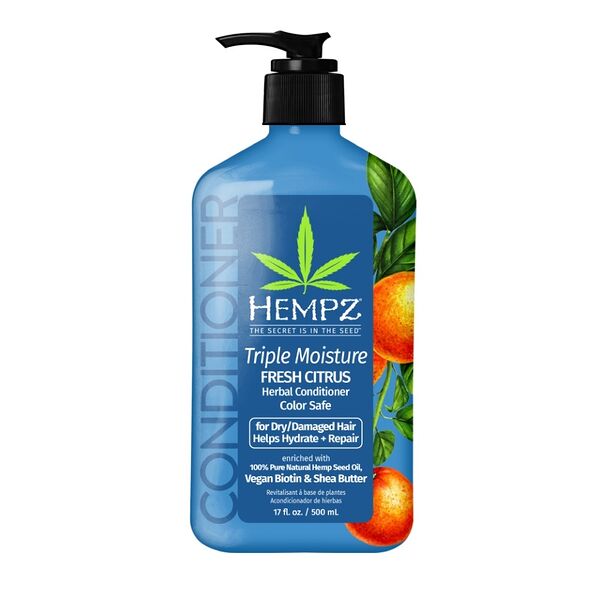 Кондиционер для волос «Тройное увлажнение», Hempz, 500 мл, США