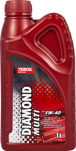 Масло моторное TEBOIL Diamond Multi 5W–40 синтетическое, Арт. 3455080, 1л