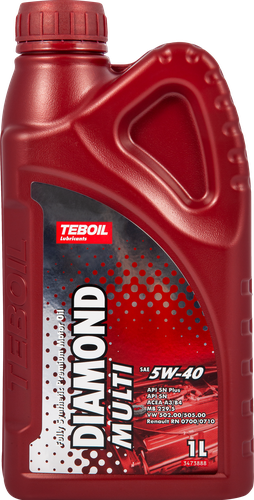 

Масло моторное TEBOIL Diamond Multi 5W–40 синтетическое, Арт. 3455080, 1л