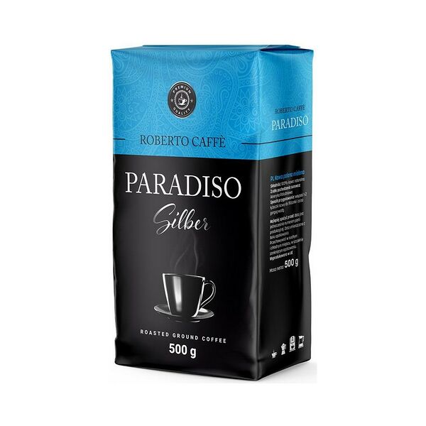 Кофе жареный молотый Roberto Caffe Paradiso Silver/Парадисо Сильвер среднеобжар в/у 500г