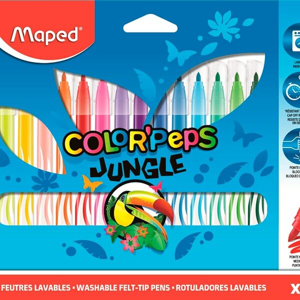 Набор фломастеров Maped Jungle 18 цветов