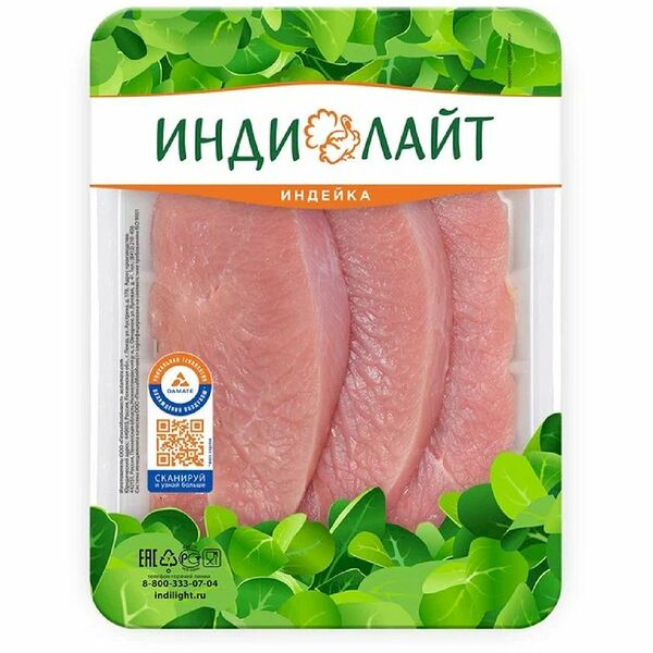 Стейк грудки индейки охлажденный ТМ Индилайт