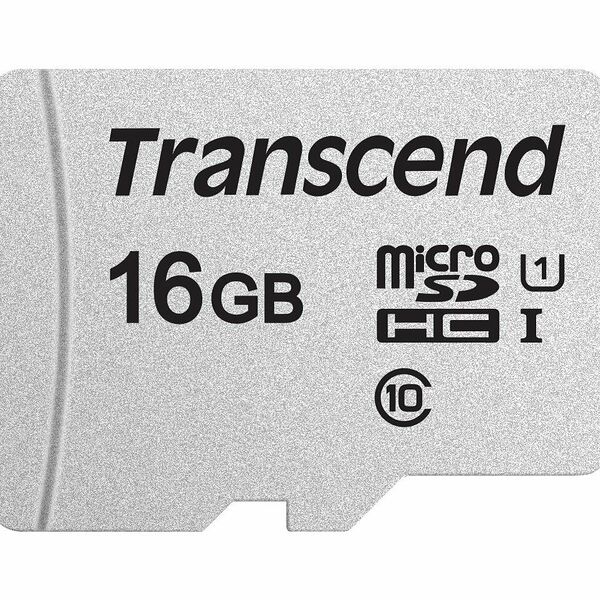 Карта памяти Transcend 300S microSDHC 16Gb UHS-I Cl10 +ад, TS16GUSD300S-A