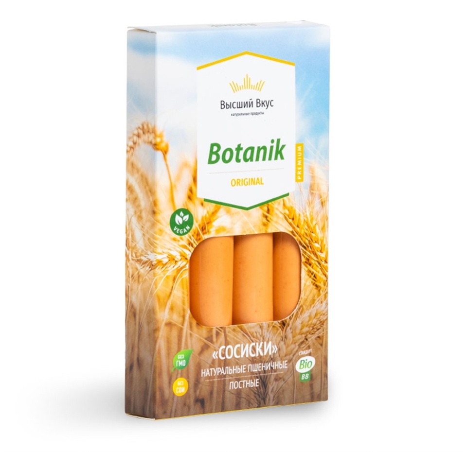 

Сосиски Высший вкус пшеничные Botanik Original 200 г