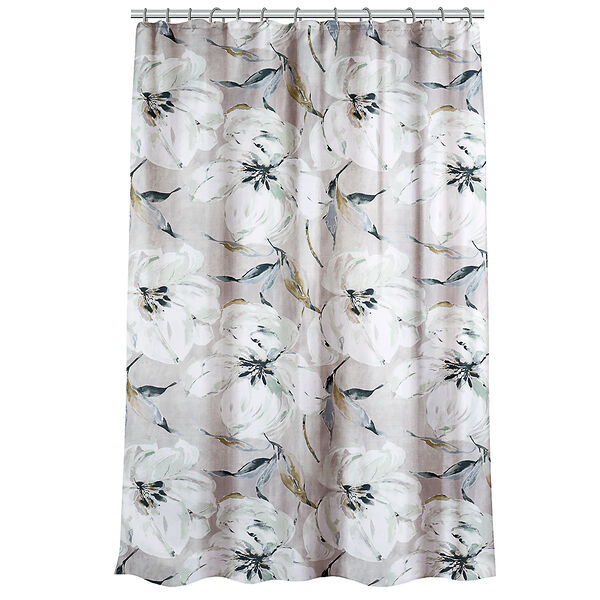 Vetta шторка для ванной с утяжелителем, полиэстер, 180х180см, цветы, 003